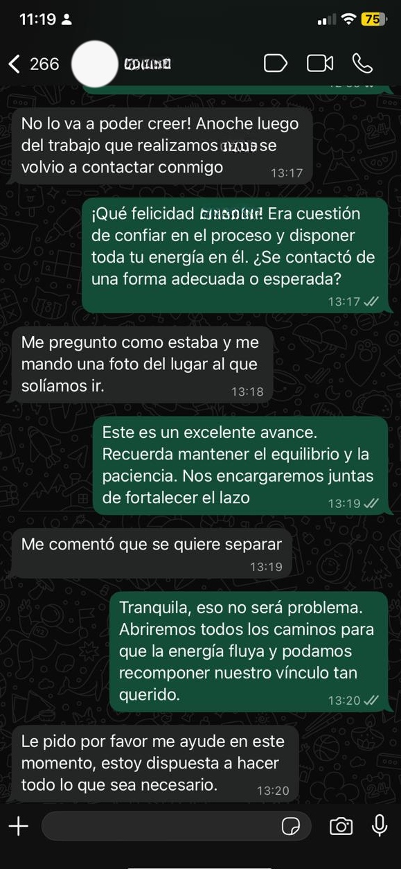 Testimonio WhatsApp 3